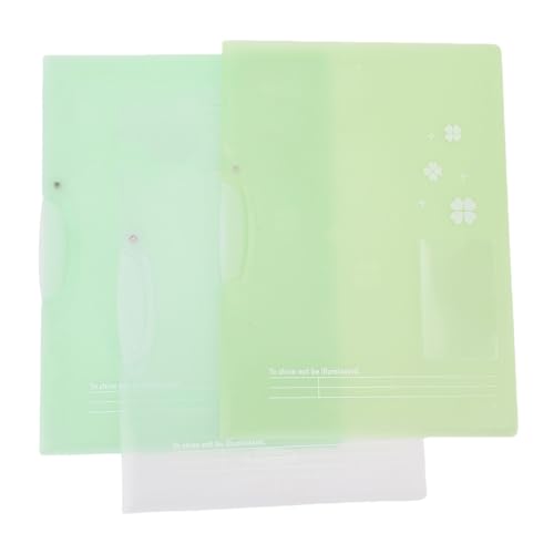 Garosa Kunststoffordner mit Clear Dicked Plastic -Ordner mit, 3 PCs Set A4/Buchstabengrößenberichtsabdeckung für 40 Blätter, Geeignet für Verschiedene Einstellungen von Garosa
