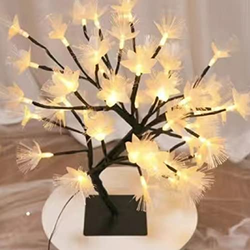Garosa LED-künstlicher Blumen-Bonsai-Baum 24LED USB-betrieben für Innen-Außen-Weihnachtshochzeitsfest-Ausgangsdekoration von Garosa