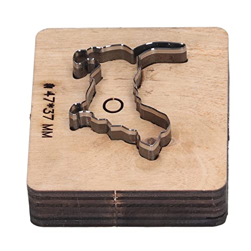 Garosa Leder-Stanzformen in Hundeform, DIY-Lederstanzformen, Stanzform-Set für Leder, Geeignet für Leder, Stoff, 47 X 37 Mm Garosa Leder-Stanzformen in Hundeform, DIY-Lederstanzformen, Stanzform-Set für Leder, Geeignet für Leder, Stoff, 47 X 37 Mm von Garosa