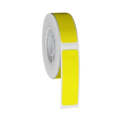 Garosa Nachhaltige und Thermische Etikettenetiketten für Drucker Selbstversicherung Leer Gegen Wasserdichte Tränenperfektion für den Ladendraht 12 * 40 Mm-60 Blätter) / Roll (YELLOW) von Garosa