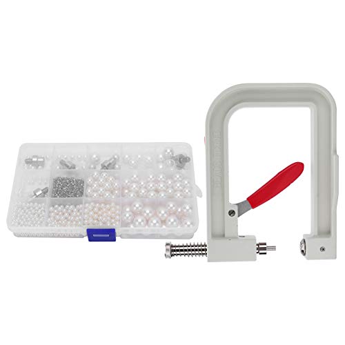 Perlen Setzmaschine mit 510 Stück Kunstperlen Acrylperlen, 6 Sizes, Genagelte Perlenmaschine für Hüte Schuhe Kleidung Taschen Röcke DIY Crafts Perlen Setzmaschine mit 510 Stück Kunstperlen Acrylperlen, 6 Sizes, Genagelte Perlenmaschine für Hüte Schuhe Kleidung Taschen Röcke DIY Crafts von Garosa