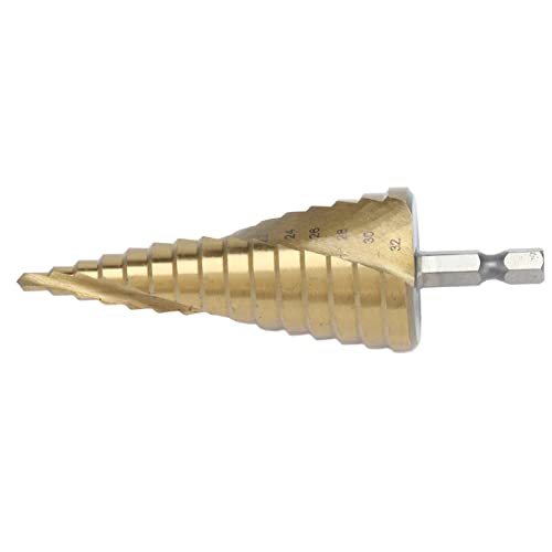 Garosa Stepped Bohrer 4-32 Mm Sechskant Shank-Werkzeug 15 Stufen, Hochgeschwindigkeitsstahlbohrer für Holz, PVC, Kupfer Zum Schneiden und Stanzen Garosa Stepped Bohrer 4-32 Mm Sechskant Shank-Werkzeug 15 Stufen, Hochgeschwindigkeitsstahlbohrer für Holz, PVC, Kupfer Zum Schneiden und Stanzen von Garosa