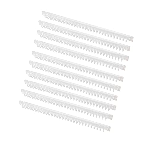 Garosa Transparente Spiralbindungsspule Premium Kunststoffmaterial 100 Blätter Kapazität 30 Löcher 10pcs Set Kit von Garosa
