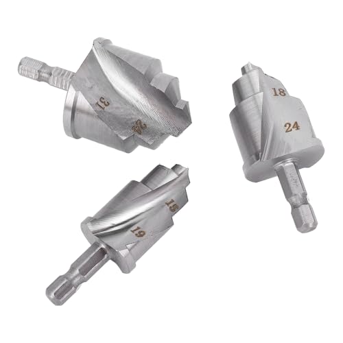 Garosa Wasserrohrhebedbohrer Bit Inzwischen und Robust für die PVC -PPR -Rohrreparatur mit 1/4 Zoll Hex Shank Reamer Bit für Elektrowerkzeuge, Geeignet Zum Bohren und Aufgaben Ti Garosa Wasserrohrhebedbohrer Bit Inzwischen und Robust für die PVC -PPR -Rohrreparatur mit 1/4 Zoll Hex Shank Reamer Bit für Elektrowerkzeuge, Geeignet Zum Bohren und Aufgaben Ti von Garosa