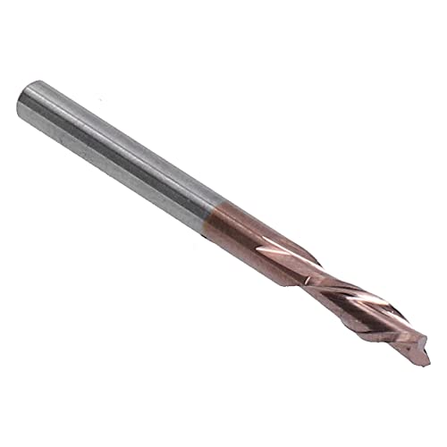 Garosa Wolframstahl CNC Router-Bits Doppelte Holzbearbeitungsschneider für Dreidimensionale Gravur und Oberflächenverarbeitung Verschiedener Materialien (3.175 * 3.175 * 10 * 40L) von Garosa