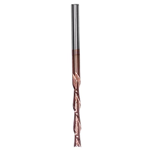 Garosa Wolframstahl CNC Router-Bits Doppelte Holzbearbeitungsschneider für Dreidimensionale Gravur und Oberflächenverarbeitung Verschiedener Materialien (3.175 * 3.175 * 22 * 55L) von Garosa