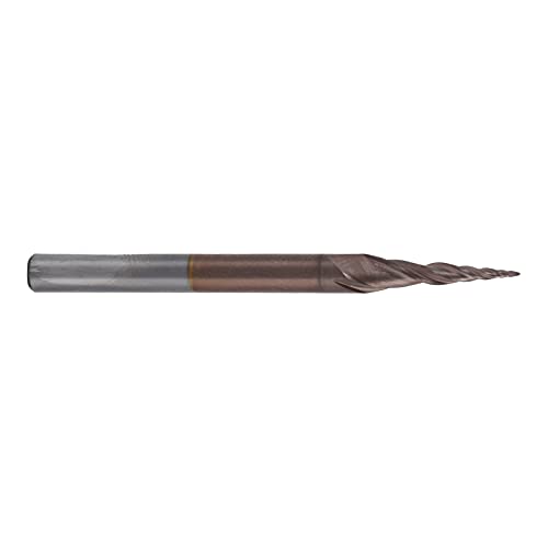 Garosa Wolframstahlkegel -Endmühle Ausgezeichnete Chipentfernung Effekt Hoher Oberflächenfinish für Holzfahrzeuge (R0.25 * 15*D4*50) von Garosa
