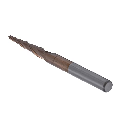 Garosa Wolframstahlkegel -Endmühle Ausgezeichnete Chipentfernung Effekt Hoher Oberflächenfinish für Holzfahrzeuge (R0.75 * 20.5*D4*50) von Garosa