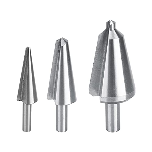 HSS-Kegelschirmbohrer-Set mit Hoher Härte für Edelstahl, Holz, Aluminiumlegierung, kein Bruch von Garosa