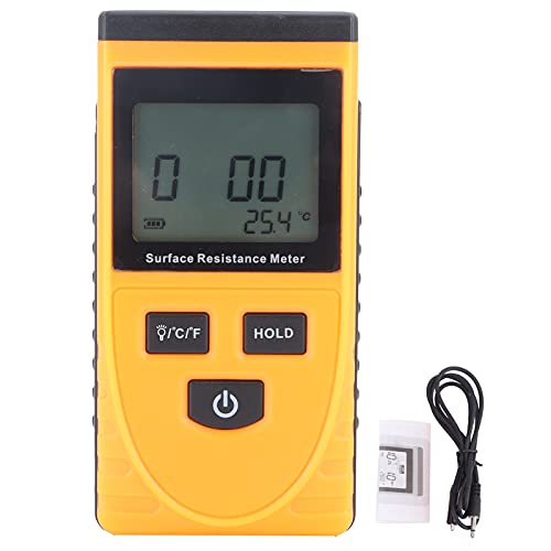 Handheld-Messgerät für Antistatische Widerstände mit Digitaler LCD-Anzeige, Hochpräziser Oberflächenwiderstandstester Zum Messen von Widerstandswerten auf Objektoberflächen Handheld-Messgerät für Antistatische Widerstände mit Digitaler LCD-Anzeige, Hochpräziser Oberflächenwiderstandstester Zum Messen von Widerstandswerten auf Objektoberflächen von Garosa