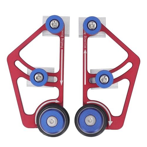 Holzbearbeitungslager -Rollschanzer -Feeder Holzbewegungsrollenrollenfutter, Zwei Lagerwalzen für Tischsägen, Bandsägen, Schnitzmaschinen, mit Schiebetblöcken, für Holzbearbeitung Holzbearbeitungslager -Rollschanzer -Feeder Holzbewegungsrollenrollenfutter, Zwei Lagerwalzen für Tischsägen, Bandsägen, Schnitzmaschinen, mit Schiebetblöcken, für Holzbearbeitung von Garosa