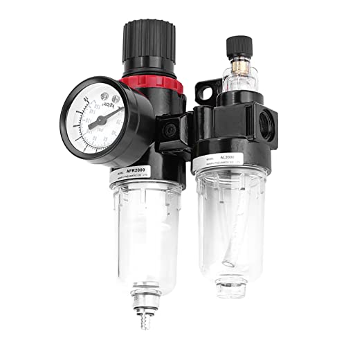 Luftdruckfilter Kompressor Pneumatischer Regler Schmierstoffgeber Wasserablassventil Öl Wasserabscheider für Druckluftwerkzeuge System G1 / 4 von Garosa