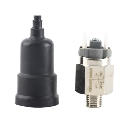 Luftkompressor-Druckschalter Membrandruckschalter Einstellbarer Luftdruckregler-Schalter Schließer Pneumatisch Einstellbarer QPM11-NO-Schalter G1/4in IP54 AC220V 48VAC/DC von Garosa