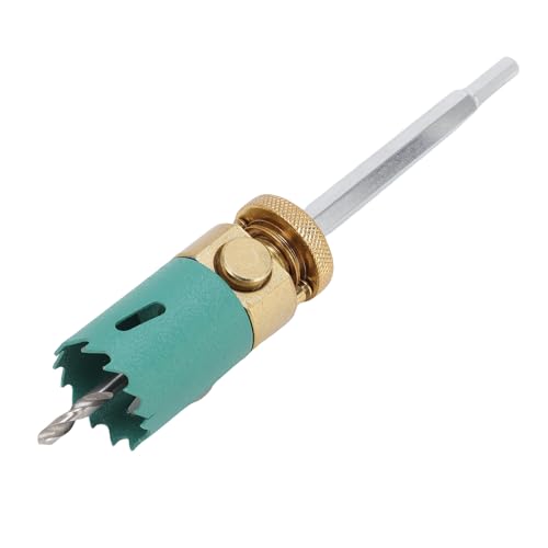 Schnellwechsel Drill -Bit, Lochsäge Bohrbit, Schnelle Demontage, Hochfestigkeitslegierstahl für Gips Holzbrett (60 mm / 2,4 -Zoll -Lochsäge) von Garosa