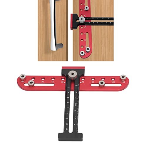 Schrank-Hardware-Vorrichtungswerkzeug, Verstellbare Stanz-Locator-Bohrschablonen-Anleitung für die Installation von Griffen, Knöpfen an Türen und Schubladen Schrank-Hardware-Vorrichtungswerkzeug, Verstellbare Stanz-Locator-Bohrschablonen-Anleitung für die Installation von Griffen, Knöpfen an Türen und Schubladen von Garosa
