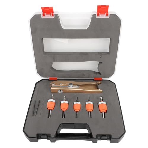Senkbohrer-Set, 6-teilig, 2,8 Mm, 3 Mm, 3,2 Mm, 3,5 Mm, 4 Mm Durchmesser, Konischer Bohrer für Holzbearbeitung und Zimmerei Senkbohrer-Set, 6-teilig, 2,8 Mm, 3 Mm, 3,2 Mm, 3,5 Mm, 4 Mm Durchmesser, Konischer Bohrer für Holzbearbeitung und Zimmerei von Garosa