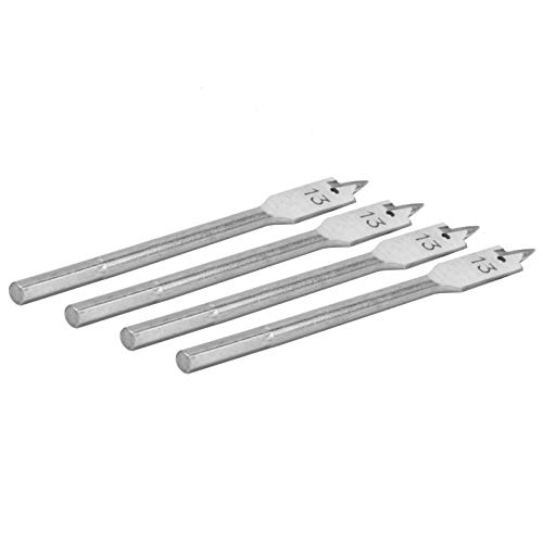 Spade -Bohrer -Bit Set Hochkarbon Stahl Paddel Flachstücke für Holzbearbeitung 13mm mit Schneiddorndesign für Enthusiasten von Garosa