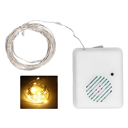 Weihnachtsdekorations-Lichterkette Fröhliche Musik-Lichterkette mit Spracherkennung für Zimmer Schlafzimmer Terrasse Garten Dekoration, Indoor Outdoor-Weihnachtsbaumpartys von Garosa
