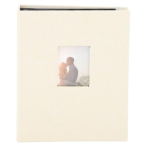 -Fotoalbum-Buch, 7,6 cm (3 Zoll), 208 Taschen, Fotoalbum aus Baumwolle und Leinen für Kamera, Sortier-Aufbewahrungsticket-Aufbewahrungsbuch, für von Garsent