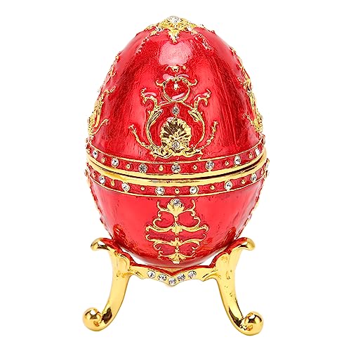 Garsent Eier-Schmuckkästchen Im Vintage-Fabergé-Stil – Einzigartige Handbemalte Emaillierte Schmuckschatulle, Sammlerstück in Limitierter Auflage, Eiförmige Schmuckschatulle, Garsent Eier-Schmuckkästchen Im Vintage-Fabergé-Stil – Einzigartige Handbemalte Emaillierte Schmuckschatulle, Sammlerstück in Limitierter Auflage, Eiförmige Schmuckschatulle, von Garsent