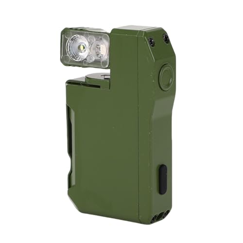 Garsent Leistungsstarke RGB -Tribüne, 400 Lumen -Mini -Schlüsselbundlicht, Mehrere Beleuchtungsmodi, 180 Grad Rotierender Lampenkopf und Klemme, Wasserfeste Kleine Flache Taschenlampen (GREEN) von Garsent