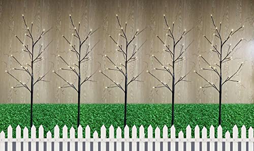 Gartenpirat LED-Baum 5er Set beleuchtet schwarz 120 cm Erdspieß Weihnachten außen Gartenpirat LED-Baum 5er Set beleuchtet schwarz 120 cm Erdspieß Weihnachten außen von Gartenpirat