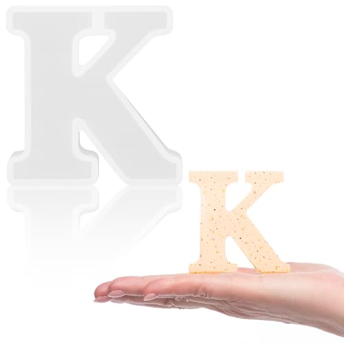 Gartful Buchstabenformen aus Kunstharz, K-Großbuchstaben, Epoxidharz, dicke 3D-Silikon-Buchstabenformen für Buchstaben, Wortschilder, Kunst, Bastelarbeiten, Kerzen, Party, Heimdekoration Gartful Buchstabenformen aus Kunstharz, K-Großbuchstaben, Epoxidharz, dicke 3D-Silikon-Buchstabenformen für Buchstaben, Wortschilder, Kunst, Bastelarbeiten, Kerzen, Party, Heimdekoration von Gartful