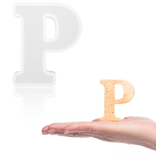 Gartful Buchstabenformen aus Kunstharz, P-Großbuchstaben, Epoxidharz, dicke 3D-Silikon-Buchstabenformen für Buchstaben, Wortschilder, Kunst, Bastelarbeiten, Kerzen, Party, Heimdekoration Gartful Buchstabenformen aus Kunstharz, P-Großbuchstaben, Epoxidharz, dicke 3D-Silikon-Buchstabenformen für Buchstaben, Wortschilder, Kunst, Bastelarbeiten, Kerzen, Party, Heimdekoration von Gartful