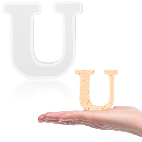 Gartful Buchstabenformen aus Kunstharz, U-Großbuchstaben, Epoxidharz, dicke 3D-Silikon-Buchstabenformen für Buchstaben, Wortschilder, Kunst, Bastelarbeiten, Kerzen, Party, Heimdekoration Gartful Buchstabenformen aus Kunstharz, U-Großbuchstaben, Epoxidharz, dicke 3D-Silikon-Buchstabenformen für Buchstaben, Wortschilder, Kunst, Bastelarbeiten, Kerzen, Party, Heimdekoration von Gartful