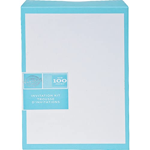 Gartner Studios 76038 gar76038 bedruckbare Einladungen, Weiß, 100 Stück, 14 x 21,6 cm von Gartner Studios