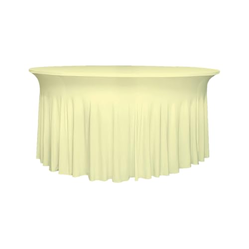Gastro Uzal Runde Deluxe-Tischhusse (Ecru, 120cm) von Gastro Uzal