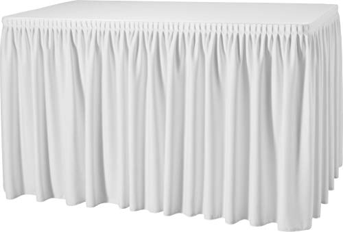 Gastro Uzal Skirting mit Plisséfalte, Weiß | 490 x 73 cm, Büffettisch Skirtings, Tablerock White Gastro Uzal Skirting mit Plisséfalte, Weiß | 490 x 73 cm, Büffettisch Skirtings, Tablerock White von Gastro Uzal