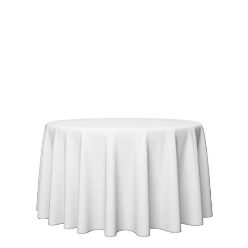 Gastro Uzal runde Tischdecke Damast Weiß (180 cm) von Gastro Uzal