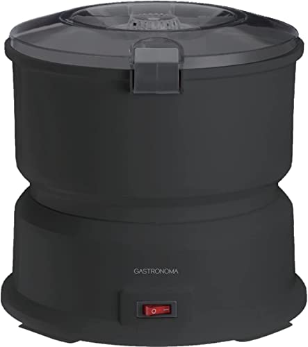 Gastronoma 18220001, Kartoffelschälmaschine mit Salatschleuder, 1kg, elektrischer Kartoffelschäler, Kartoffel, Schälmaschine, Kunststoff, schwarz Gastronoma 18220001, Kartoffelschälmaschine mit Salatschleuder, 1kg, elektrischer Kartoffelschäler, Kartoffel, Schälmaschine, Kunststoff, schwarz von Gastronoma
