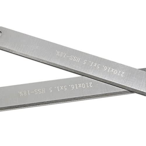GatherTOOL 2 stücke * 21. 0mm HSS. Planerklingen for TC-SP 204 8" Messer Holzbearbeitungswerkzeugteile 210x16.5x1.5mm von GatherTOOL