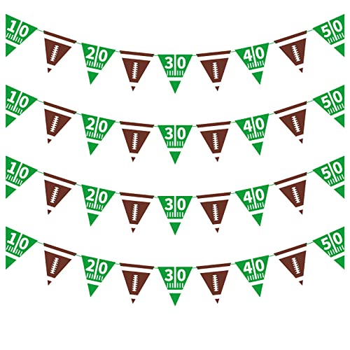 Fußball-Partyzubehör, Fußball-Papier-Wimpel, Wimpelkette, American Football-Thema, Dreiecksflaggen, Banner für Geburtstagsparty-Dekorationen Fußball-Partyzubehör, Fußball-Papier-Wimpel, Wimpelkette, American Football-Thema, Dreiecksflaggen, Banner für Geburtstagsparty-Dekorationen von Gatherfun