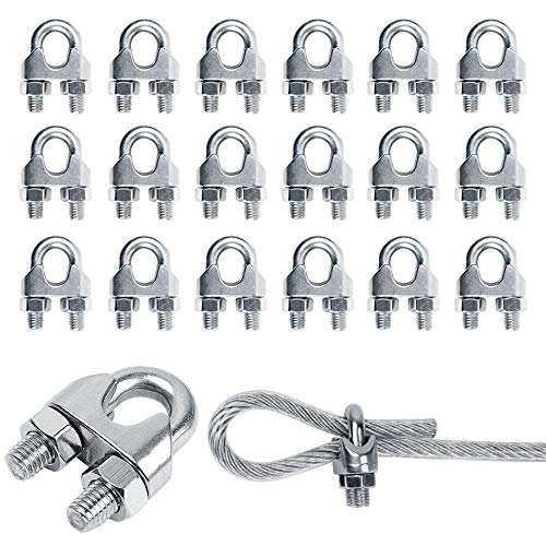 Gativs 20 Stück M3 Edelstahl Klemme Drahtseilklemme Seilklemme Drahtseilklemme aus Edelstahl Bügelklemmen Edelstahl Seilklemme für Drahtseil StahlKabel Stahlseil Seilen Gativs 20 Stück M3 Edelstahl Klemme Drahtseilklemme Seilklemme Drahtseilklemme aus Edelstahl Bügelklemmen Edelstahl Seilklemme für Drahtseil StahlKabel Stahlseil Seilen von Gativs