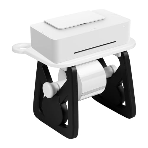 Etikettenspender für Thermodrucker Etiketten Thermodruckerständer Desktop-Etikettenhalter Sichern Sie Aufkleber Etiketten Gegen Verrutschen für Büros Wohnungen Lagerhallen Supermärkte(Schwarz) von Gatphy