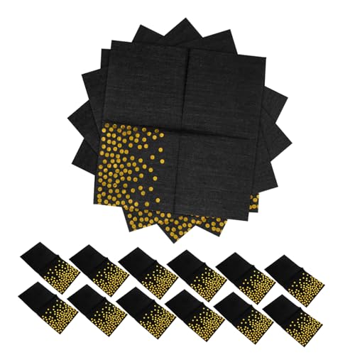 Gatuida 1 Heißpräge-tupfenserviette Servietten Mit Gold Geburtstag Erste Feierliche Servietten Oh Cocktailparty Servietten Feiertags-cocktailservietten Black Jungfräulicher Zellstoff Gatuida 1 Heißpräge-tupfenserviette Servietten Mit Gold Geburtstag Erste Feierliche Servietten Oh Cocktailparty Servietten Feiertags-cocktailservietten Black Jungfräulicher Zellstoff von Gatuida