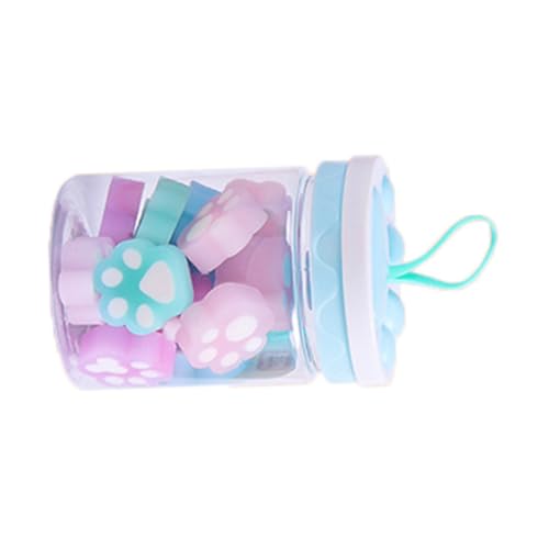 Gatuida 1 Karton Niedliche Katzenpfoten Radiergummis Cartoon Radiergummi Bunte Nachtleuchtende Schulbedarf Leicht Tragbar Für Schüler Zufällige Farbe Zufällige Farbe von Gatuida