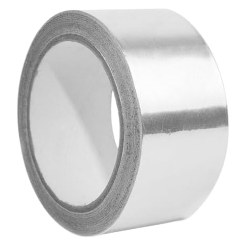 Gatuida 1 Rolle Aluminium Klebeband Hitzebeständiges Selbstklebendes Folienband für Isolierung und Abdichtung für Elektrische Reparaturen und Hvac Hohe Klebkraft und Hervorragende von Gatuida