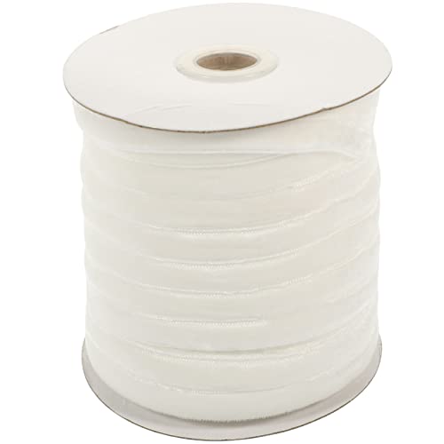 Gatuida 1 Rolle Breites Farbverlauf Veloursband für DIY Bastelprojekte Hochwertiges Geschenkband für Valentinstag und Dekoration Yards pro Rolle Weiß Nr von Gatuida