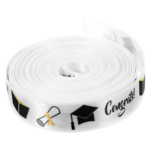 Gatuida 1 Rolle DIY Geschenkbänder für Abschlussfeiern Hochwertiges Dekoratives Satin Ribbon Breit Yards für Bastelprojekte Geschenkverpackungen und Festliche Dekorationen von Gatuida