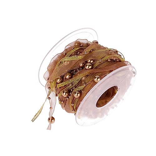 Gatuida 1 Rolle Dekoratives Perlenband für Hochzeitssträuße Diy Bastelprojekte und Festliche Anlässe für Weihnachtsfeiern und Romantische Dekorationen Langlebig und Anpassbar Gatuida 1 Rolle Dekoratives Perlenband für Hochzeitssträuße Diy Bastelprojekte und Festliche Anlässe für Weihnachtsfeiern und Romantische Dekorationen Langlebig und Anpassbar von Gatuida