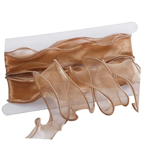 Gatuida 1 Rolle Festival-DIY-Band Schärpe Schleife Braunes Band Chiffon ribbon bandfeile geschenkschachteln geschenkkartons Hochzeitsband Geschenkband Polyestertuch Golden Gatuida 1 Rolle Festival-DIY-Band Schärpe Schleife Braunes Band Chiffon ribbon bandfeile geschenkschachteln geschenkkartons Hochzeitsband Geschenkband Polyestertuch Golden von Gatuida