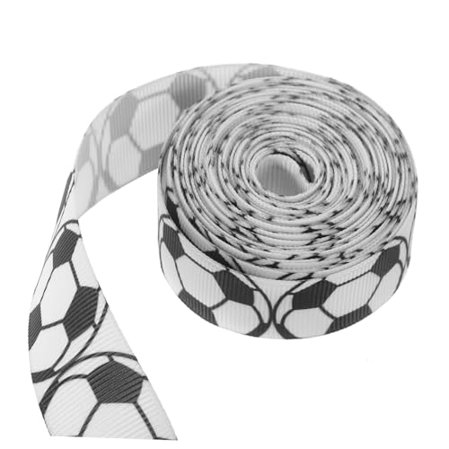 Gatuida 1 Rolle Fußball -Dekorationsband Dekorative Bänder Fußballbänder Bänder zum Verpacken Fußballband für Kuchen glitzerndes Wickelband gegenwärtiges Band Fußballband verdrahtet Stoff Gatuida 1 Rolle Fußball -Dekorationsband Dekorative Bänder Fußballbänder Bänder zum Verpacken Fußballband für Kuchen glitzerndes Wickelband gegenwärtiges Band Fußballband verdrahtet Stoff von Gatuida