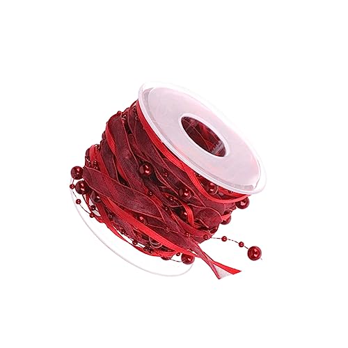 Gatuida 1 Rolle Hochzeitsdeko Bänder Perlenband für Brautstrauß und Partys Vielseitige für Diy Projekte Langlebig und Wiederverwendbar Trendigem Bordeauxrot Gatuida 1 Rolle Hochzeitsdeko Bänder Perlenband für Brautstrauß und Partys Vielseitige für Diy Projekte Langlebig und Wiederverwendbar Trendigem Bordeauxrot von Gatuida