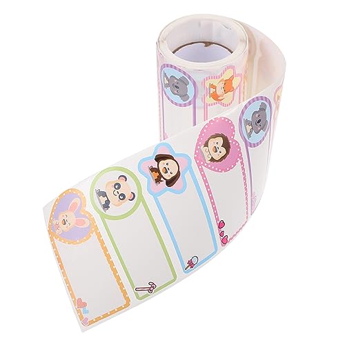 Gatuida 1 Rolle Personalisierte Namensaufkleber Wasserdichte DIY Etiketten für Beschriftung von Babyflaschen und Lebensmitteln Selbstklebend Bunten Farben von Gatuida