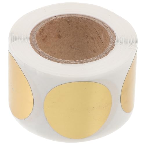 Gatuida 1 Rolle Runde Selbstklebende Aufkleber Goldene Scratch Off Etiketten für und Motivationskarten für Hochzeiten Geburtstage und Schulveranstaltungen von Gatuida