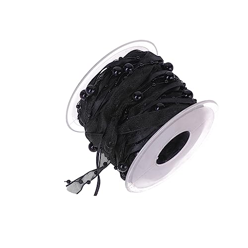Gatuida 1 Rolle Schwarzes Hochzeitsband Kreativen Perlen Dekoratives für Diy Bouquets Party und Hochzeitsdekoration Wiederverwendbar und Anpassbar für Festliche Anlässe und von Gatuida